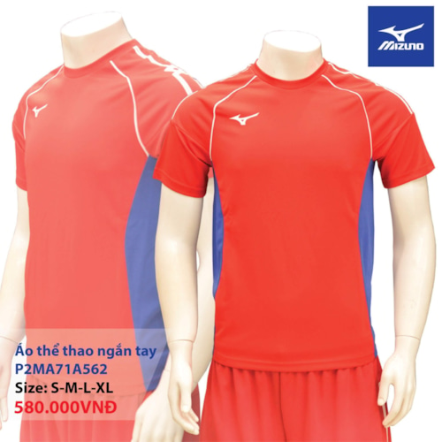 MIZUNO ÁO THỂ THAO P2MA71A5 ĐỎ